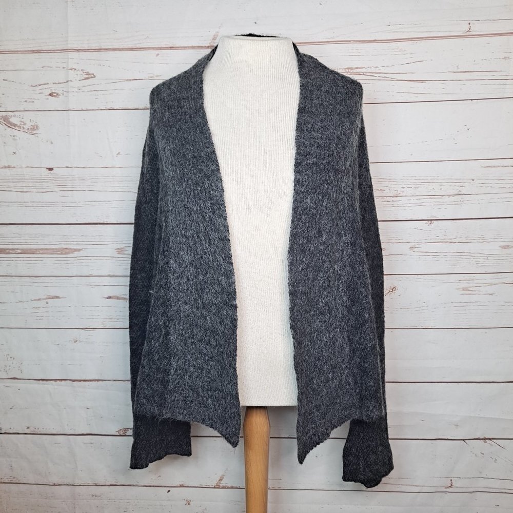 Eileen Fisher wool cashmere mohair open cardigan